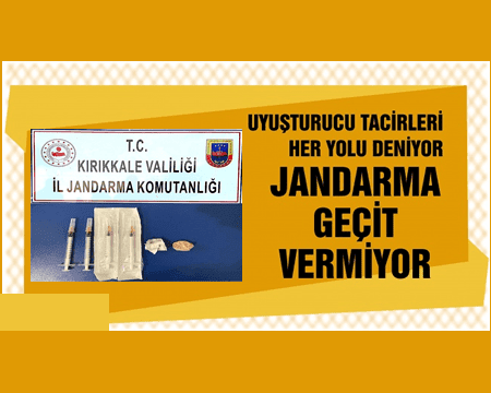 Jandarma'dan Uyuşturucuya Geçit Yok